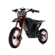 Electric Dirt Bike for Adults & Teens 13+, 2000W Off-Road Electric Motorcycle, 48V 21Ah Removable Battery, 37MPH Fat Tire E Dirt Bike with Hydraulic Brakes, Family Trail Riding Gift-Orange