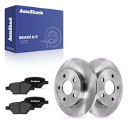 AutoShack Rear Brake Rotors & Ceramic Pads for Chevrolet & Pontiac, Malibu 2004-2012 G6 2005-2010 Cobalt 2005-2008 HHR 2008-2010, FWD L4 2.0L 2.2L 2.4L V6 3.5L 3.6L 3.9L – 10.64″ (270.2 mm), 5-Lug