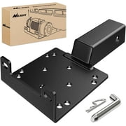 Nilight Universal Trailer Hitch Winch Mounting Plate with 2” Receiver Hitch Winch Bracket Winch Mounting Heavy Duty Steel 3600Lbs for ATV UTV SUV Truck Pickup Lawn Garden Equipment