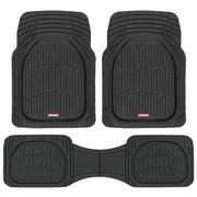 Motor Trend FlexTough Car Floor Mats Contour Liners – Heavy Duty Deep Dish Rubber Mats for Car & SUV, (Odorless)