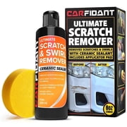 Carfidant Scratch Repair & Swirl Remover, Car Paint Restorer Kit with Buffer Pad, Polishing Compound for Vehicle Paint, 8.4 fl oz