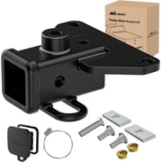 Nilight 2 Inch Rear Trailer Hitch Receiver Class 3 Tow Towing Hitch & Cover Kit for Gladiator JT 2019 2020 2021 2022 2023 2024 2025 with Hitch Cover