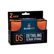 Suds Lab DS Microfiber Detailing Scrub Pad 2 Pack – Car Interior Cleaning & Detailing Microfiber Scrub Pads – Safe On Leather, Vinyl, Plastic, Etc.