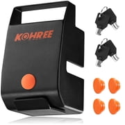 Kohree Heavy Duty RV Trailer Coupler Locks with Handle Anti-Theft Trailer Hitch Lock Fits 2″, 2-5/16″ Couplers Tongue Include Lock 4Keys & 4 Dust Covers