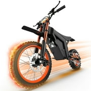 Hapali M01 3000W Peak Electric Dirt Bike for Adults & Teens, 40MPH Off-Road EBike, 48V 21AH Battery Up to 34 Miles, 14″/12″ Fat Tire Electric Motorcycle, Dual Hydraulic Brakes, Full Suspension