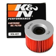 K&N Performance Powersports Oil Filter: Premium Engine Protection, Higher Oil Flow Rates, Compatible with All Oils, Optimized for Synthetic Oils, KN-401