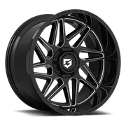 Gear Off Road 761BM RATIO 761BM-2206819 22X10 6X135 / 6X5.50 (-19) G/A 761BM Ratio (HB 106.2) Gloss Black with Milled Spoke Accents & Lip Logo A258661